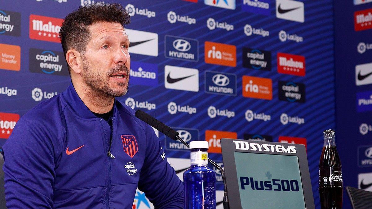 Rueda de prensa de Simeone