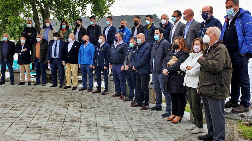 Imagen de la presentación de la prueba en el embalse de Castrelo do Miño. // FDV