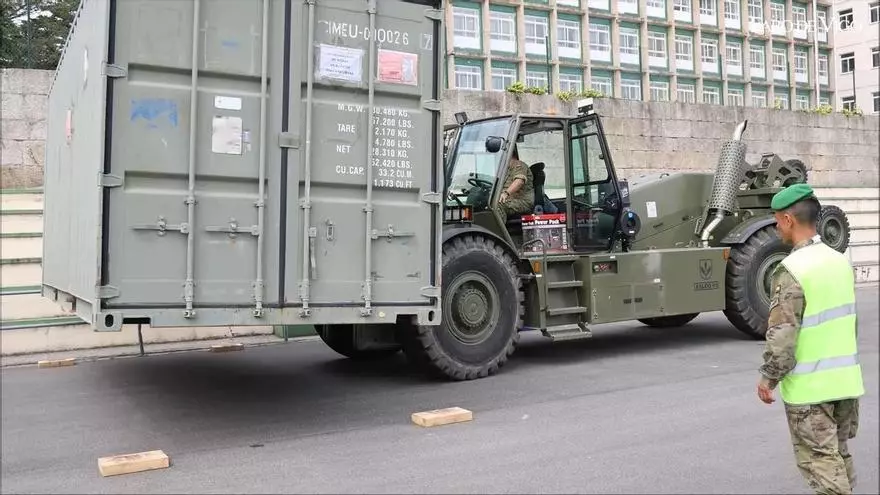 Preparativos para el Desfile de las Fuerzas Armadas