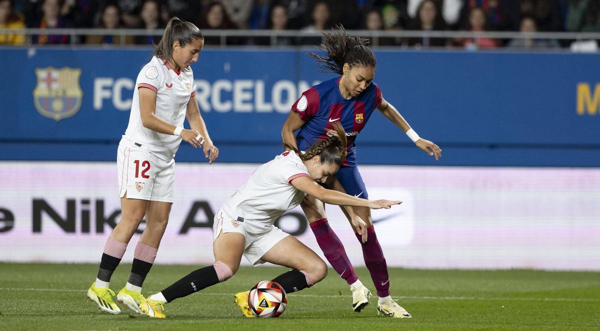 Copa de la Reina. Cuartos. FC Barcelona - Sevilla, en imágenes