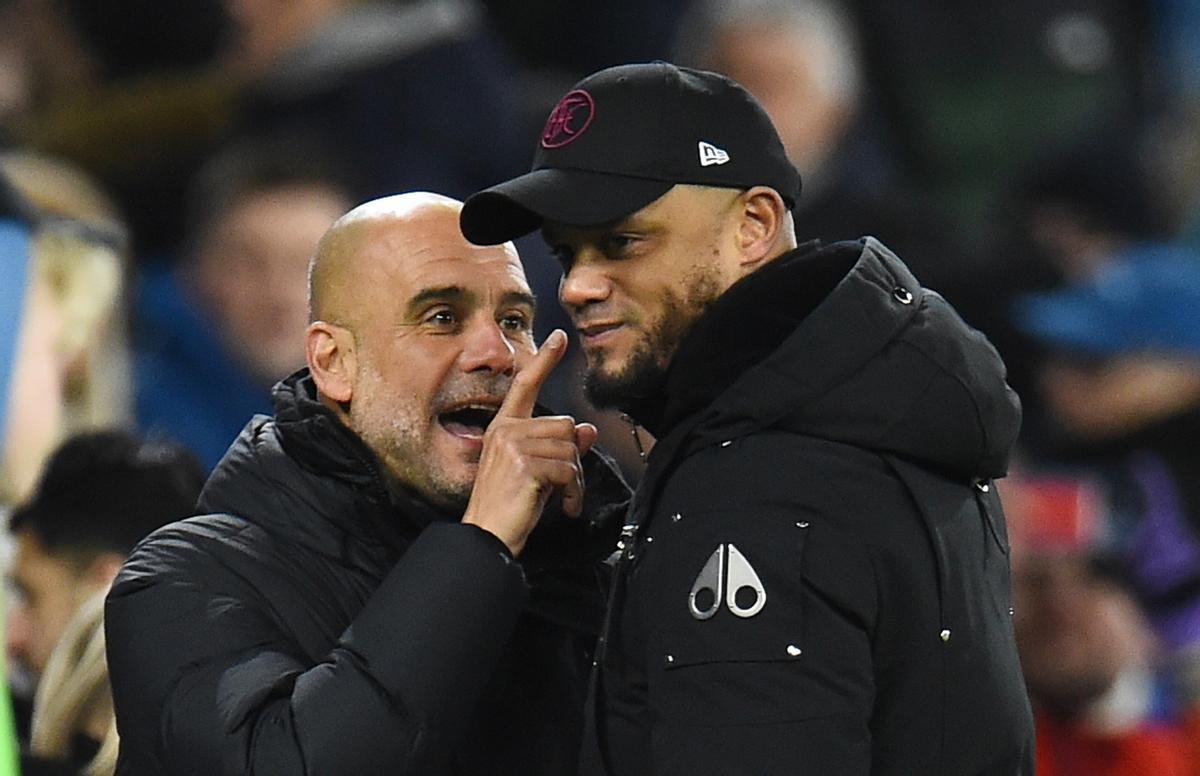 Kompany, durante el partido ante el Manchester City