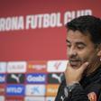 Rueda de prensa del entrenador del Girona, Míchel Sánchez