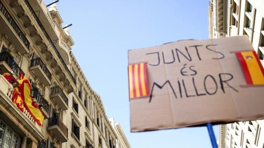 Imagen de una de las manifestaciones en Barcelona // Agencias