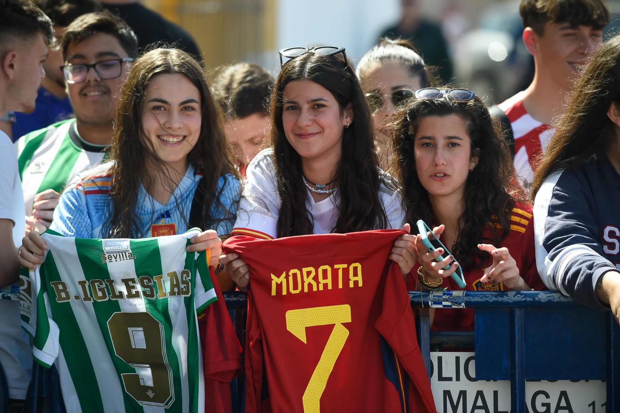 La Selección Española de fútbol llega a Málaga