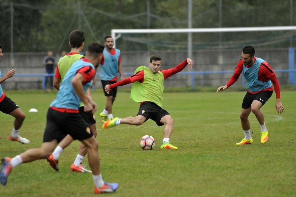 Entrenamiento del Sporting en Blimea