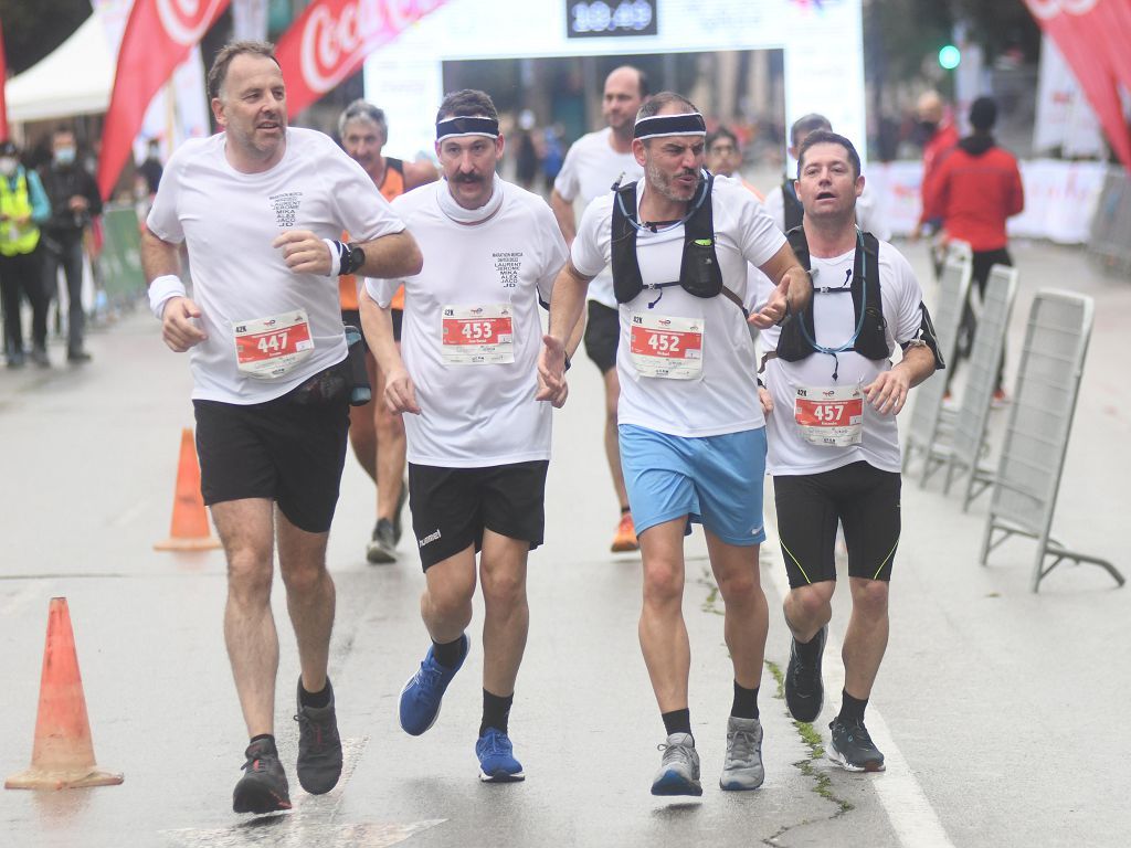 Llegada y podios de la 10k, la media maratón y la maratón de Murcia (I)