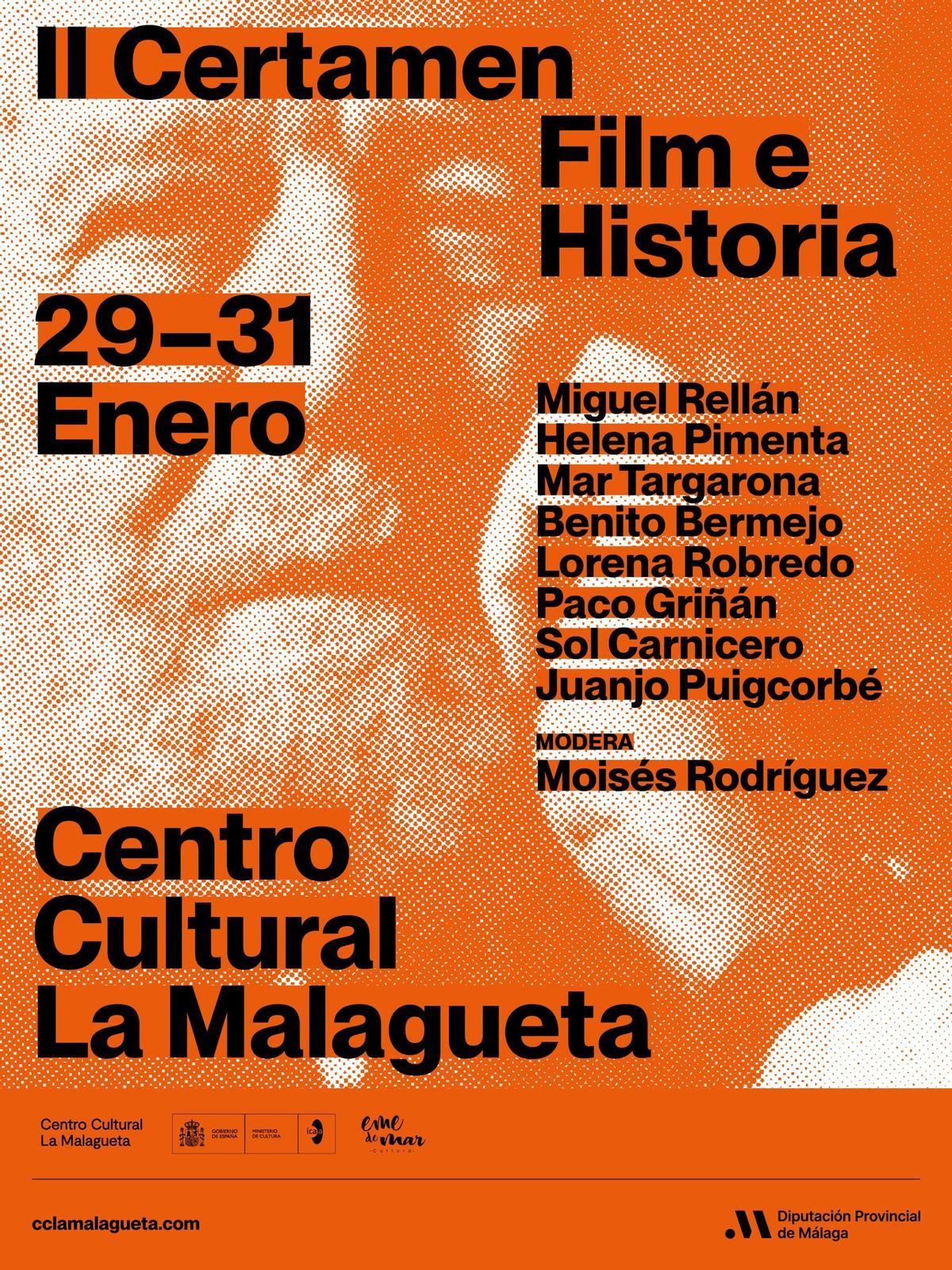 Cartel del II Certamen Film e Historia.