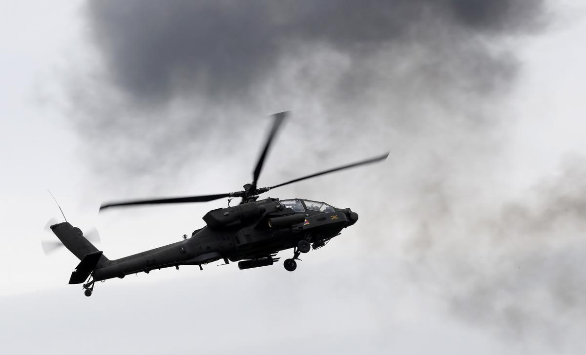 Fuerzas terrestres estadounidenses de la 101 División Aerotransportada, durante un ejercicio en la base aérea de la OTAN, en Rumania