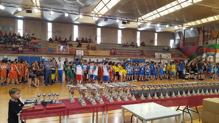 Imagen del día del Minibasket organizado por la Federación.