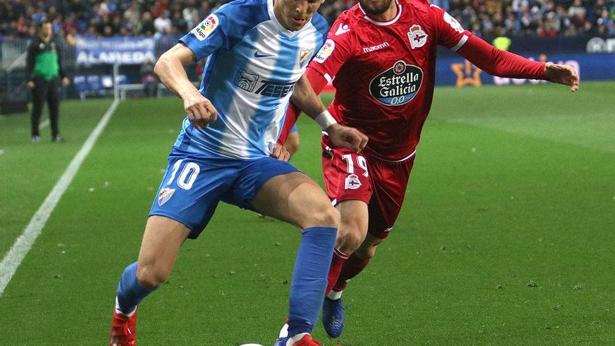 Alejo, durante un momento del partido.