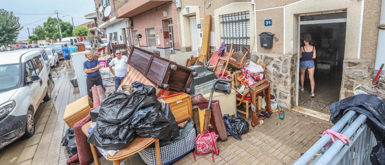 Viviendas que resultaron muy dañadas por las inundaciones y la gota fría de septiembre.