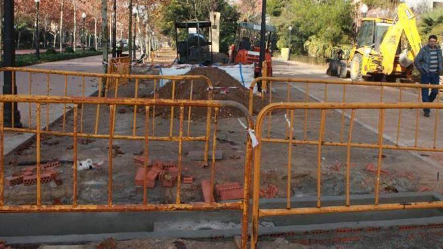 Castelló mejora el drenaje en el parque Ribalta