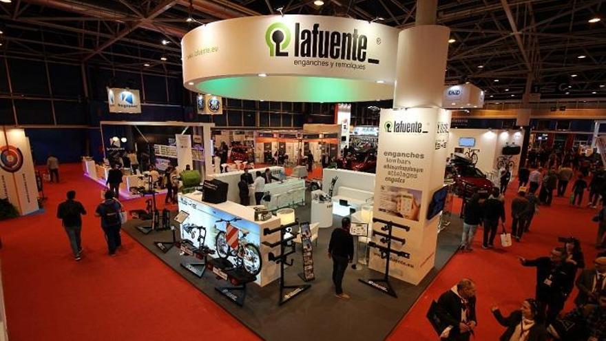 El stand de Lafuente en el pabellón de Ifema, durante la Motortec.