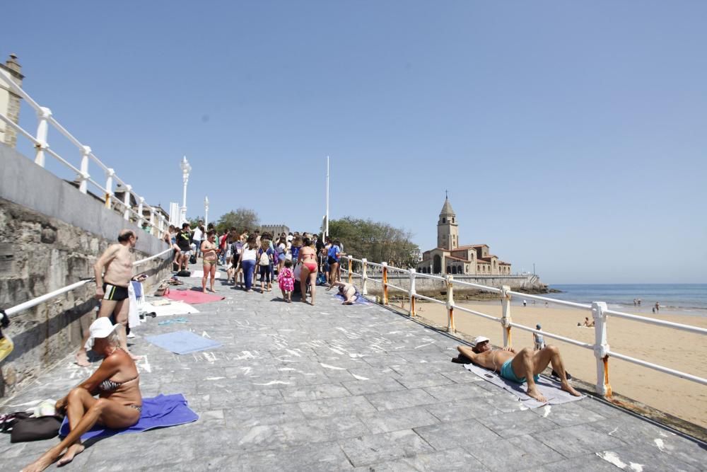 Jornada de calor en Gijón