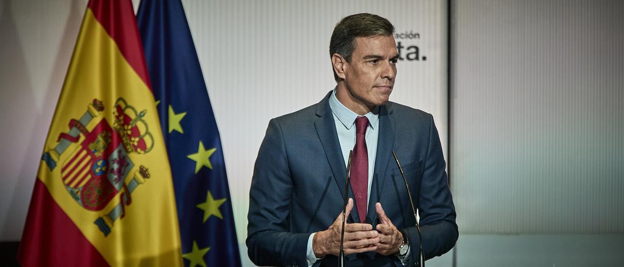 El presidente del Gobierno, Pedro Sánchez