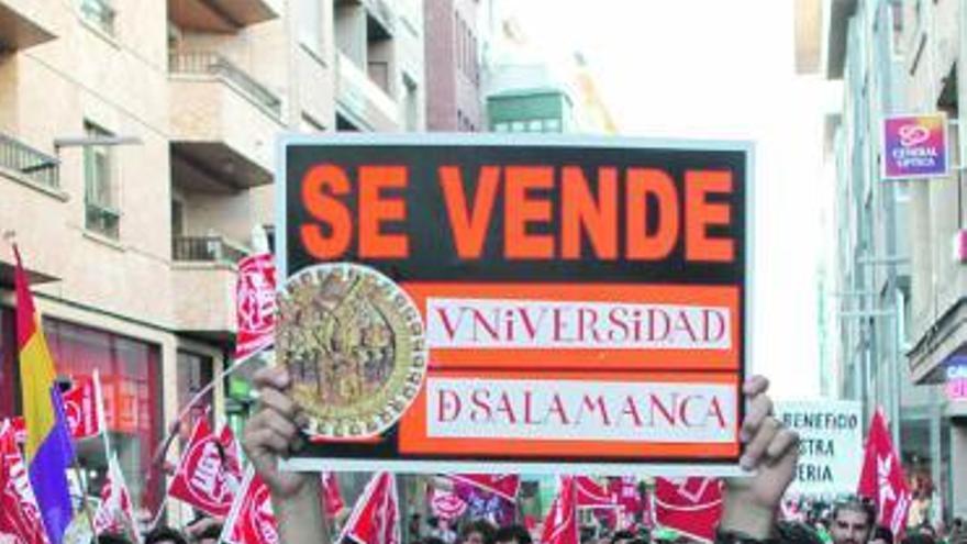 Estudiantes en la última manifestación por la educación pública en la capital.