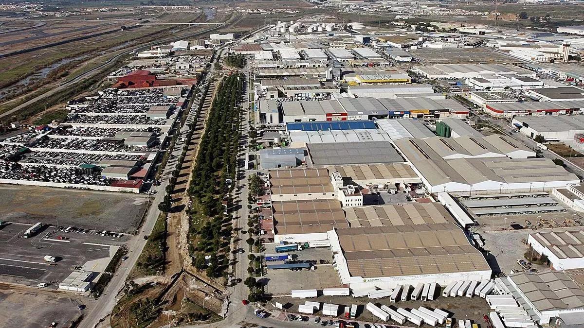 Visdta aérea del polígono Guadalhorce.
