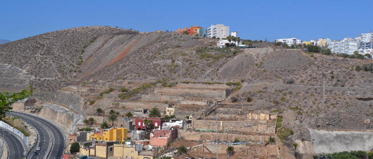 Vista de Barranco Seco, visitado en el Plioceno Superior por grandes tiburones como el megalodón.