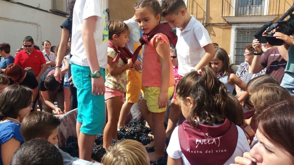 Pequeñas pisadas de la uva en Bullas