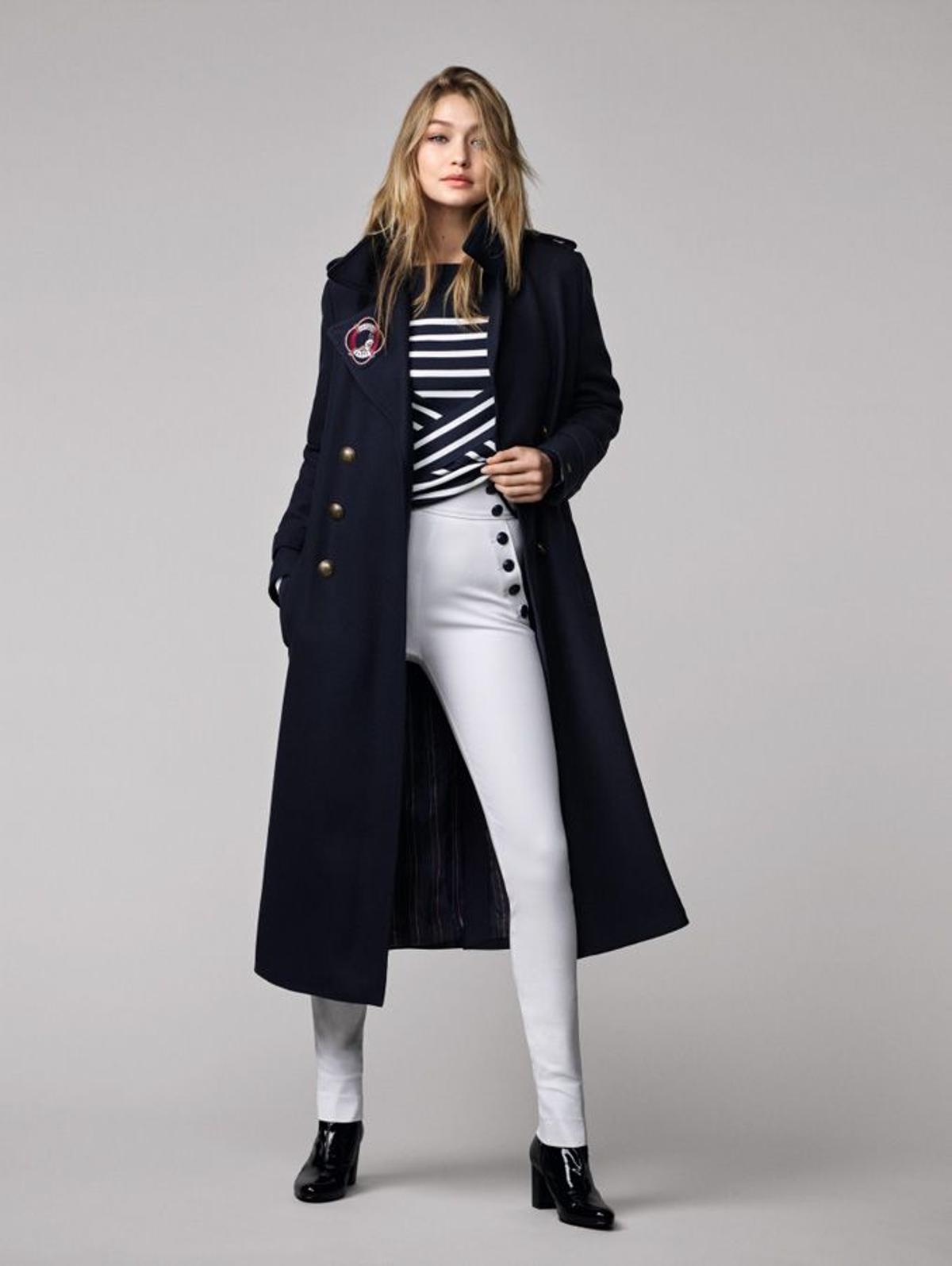 Rayas en Gigi Hadid x Tommy Hilfiger