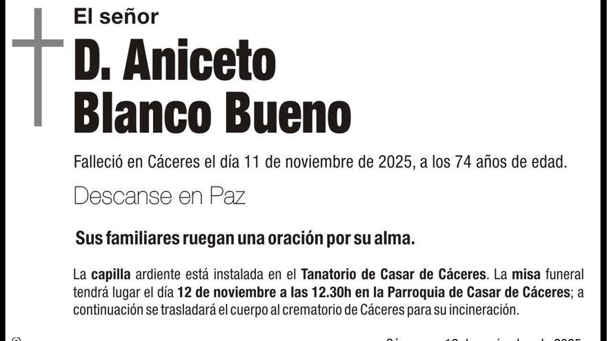 D. Aniceto Blanco Bueno