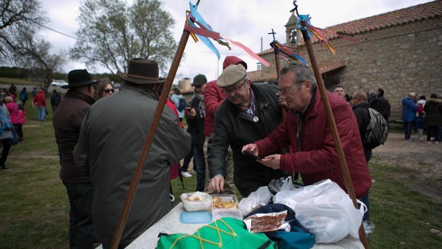 Un momento de la romería de Valderrey del pasado año.