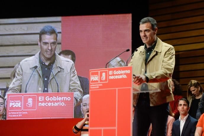 19-01-19. Las Palmas de Gran Canaria. Acto del PSOE con Pedro Sánchez .  FOTO: JOSÉ CARLOS GUERRA.