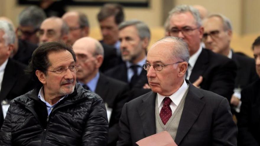 Rodrigo Rato, durante el juicio de Bankia.