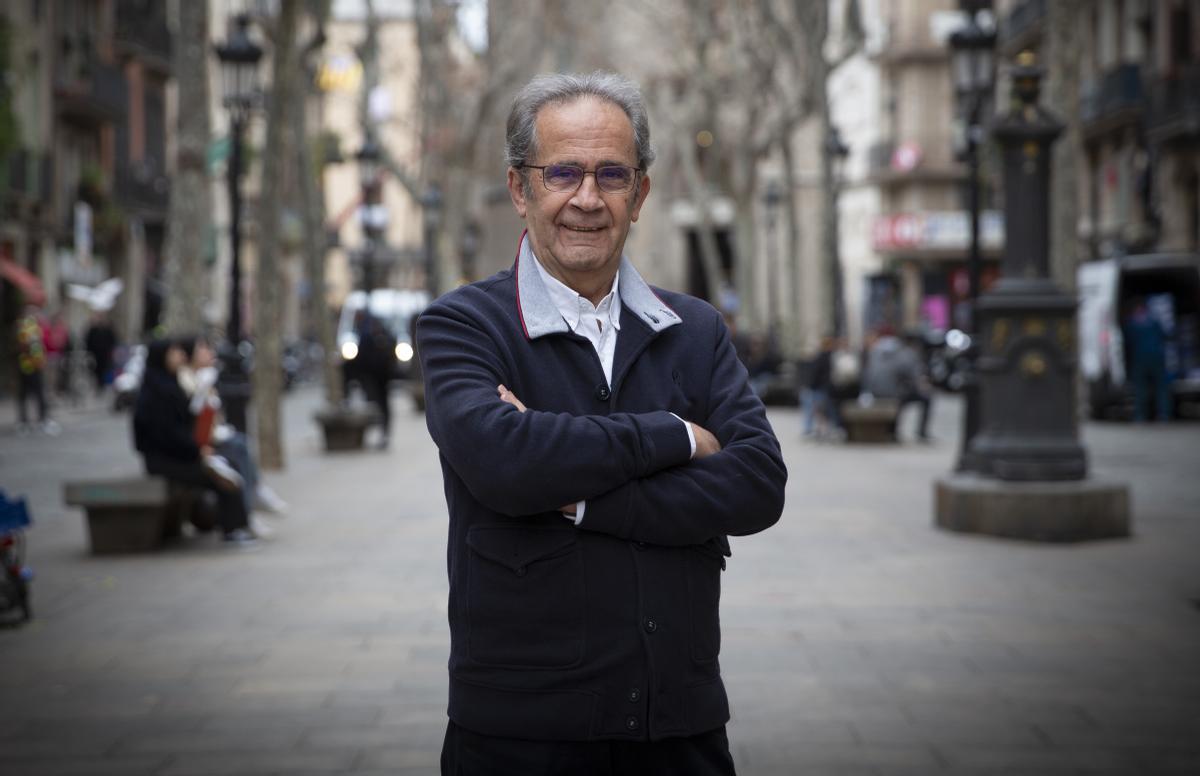El escritor Andreu Claret, este viernes en el Born, en Barcelona.