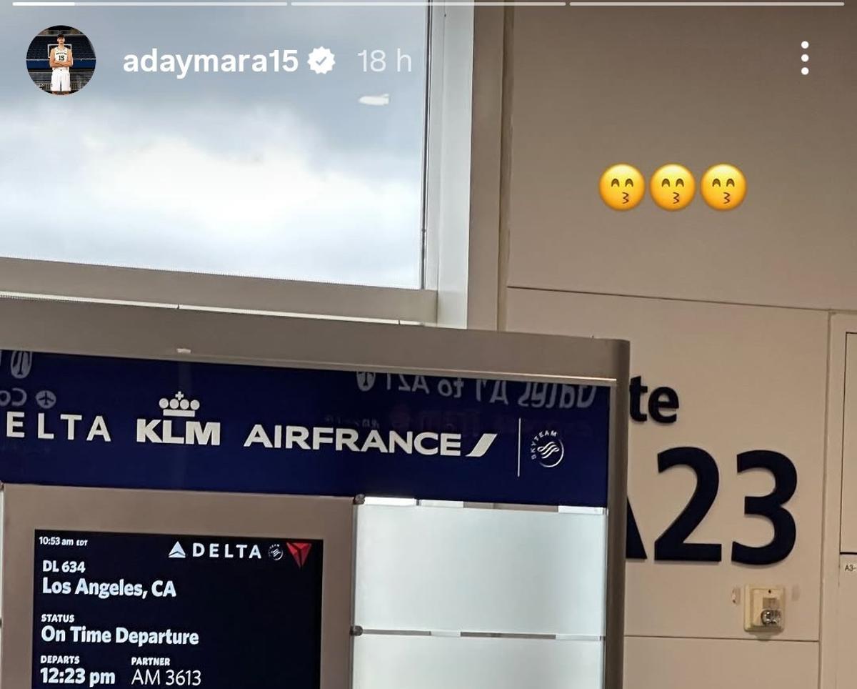 Aday Mara publica en su cuenta de Instagram su viaje a Los Ángeles.