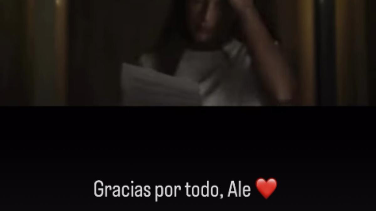 Irene paredes se despide de Alexia