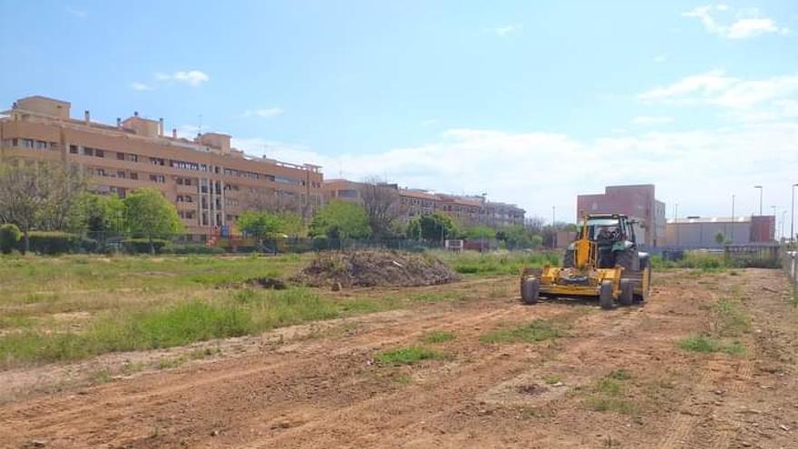 Trabajos sobre el terreno que acogerá el recinto taurino