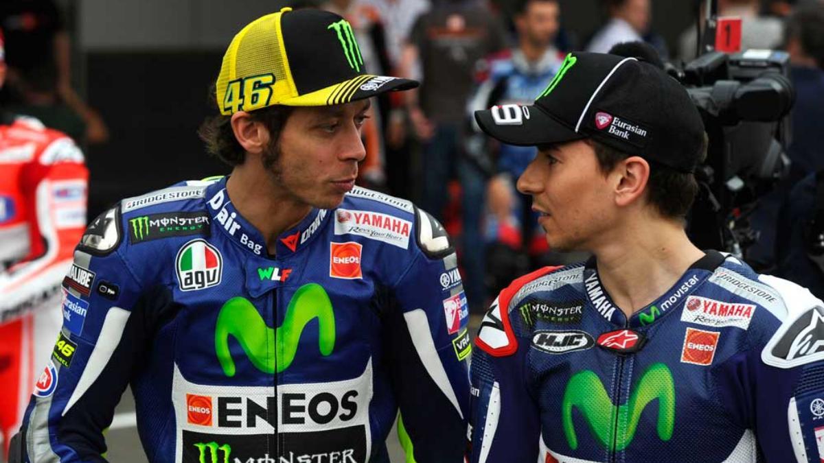 Rossi y Lorenzo, cuando eran compañeros en Yamaha