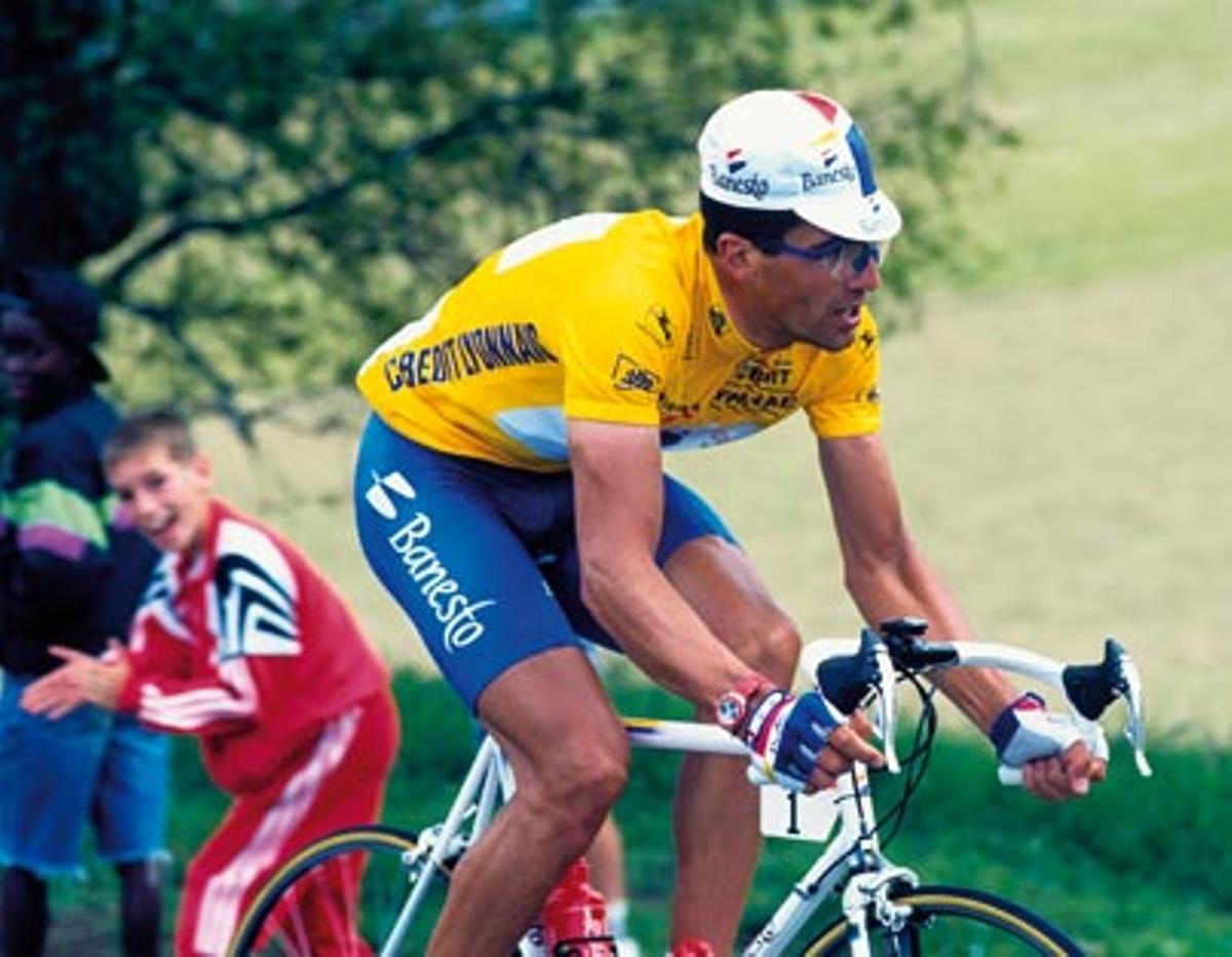 Una imagen de Miguel Induráin en el Tour de Francia de 1995.