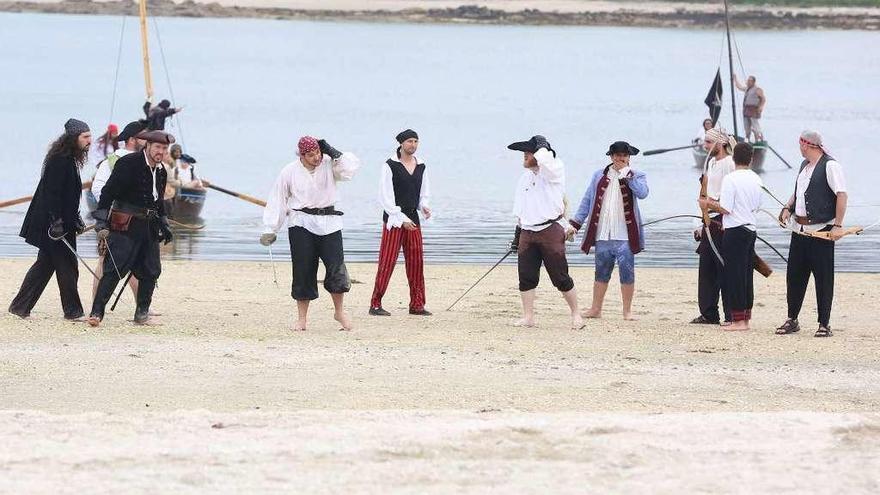 Recreación de la procesión de San Vicente antes de la llegada de los piratas. // Muñiz