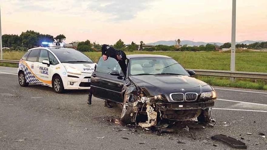 Accidente sin ocupante en Palma