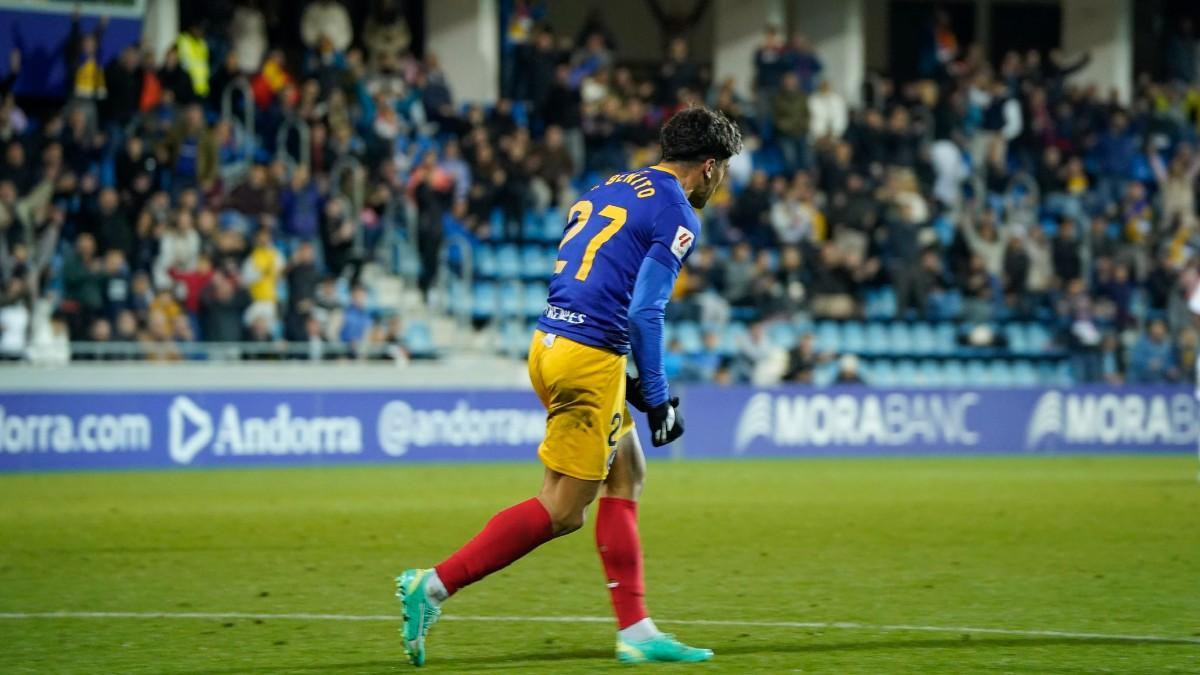Iker Benito, jugador del Andorra