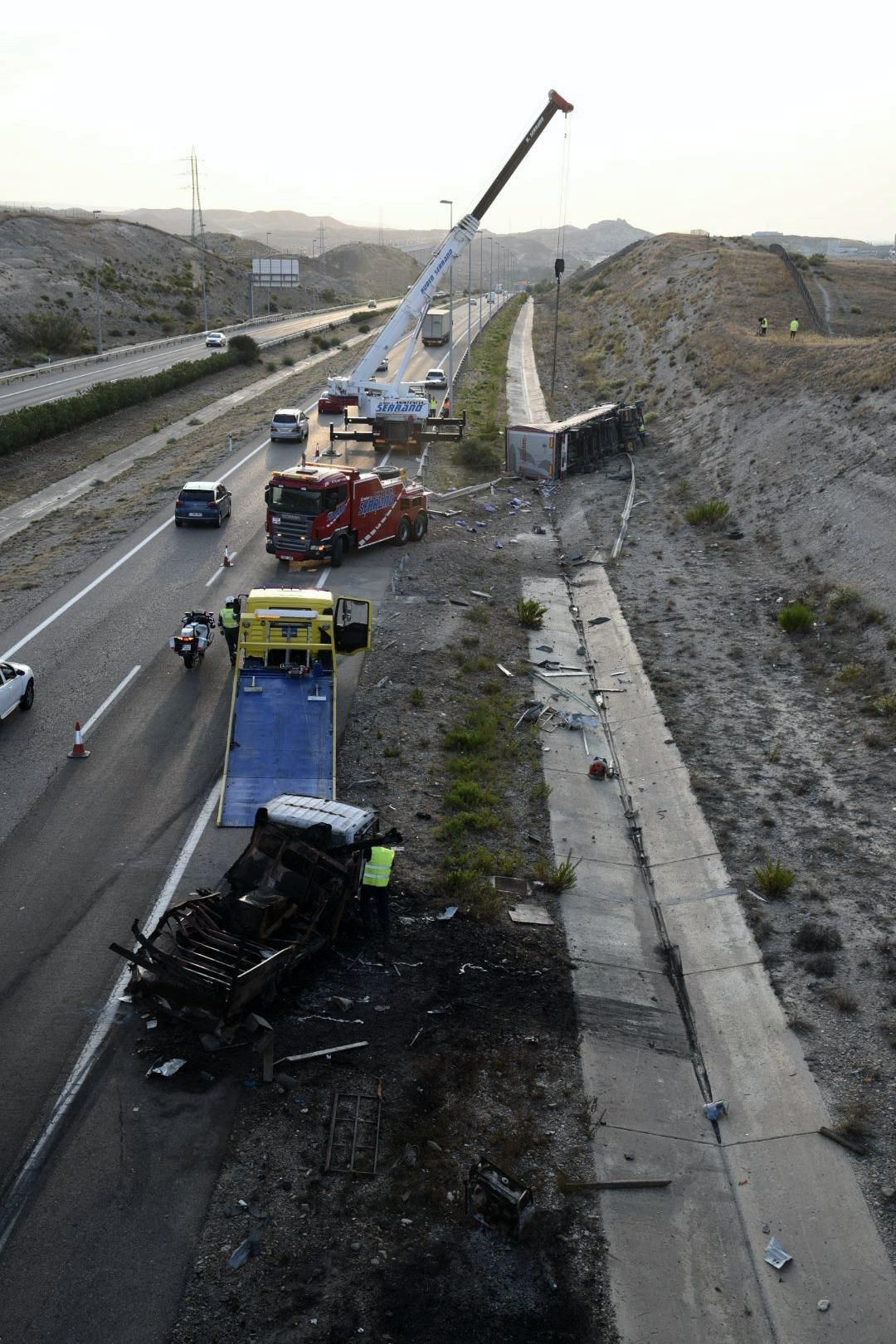 Fotos del accidente de la Z-40