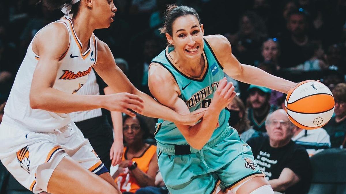 Rebecca Allen, en su último partido con los New York Liberty