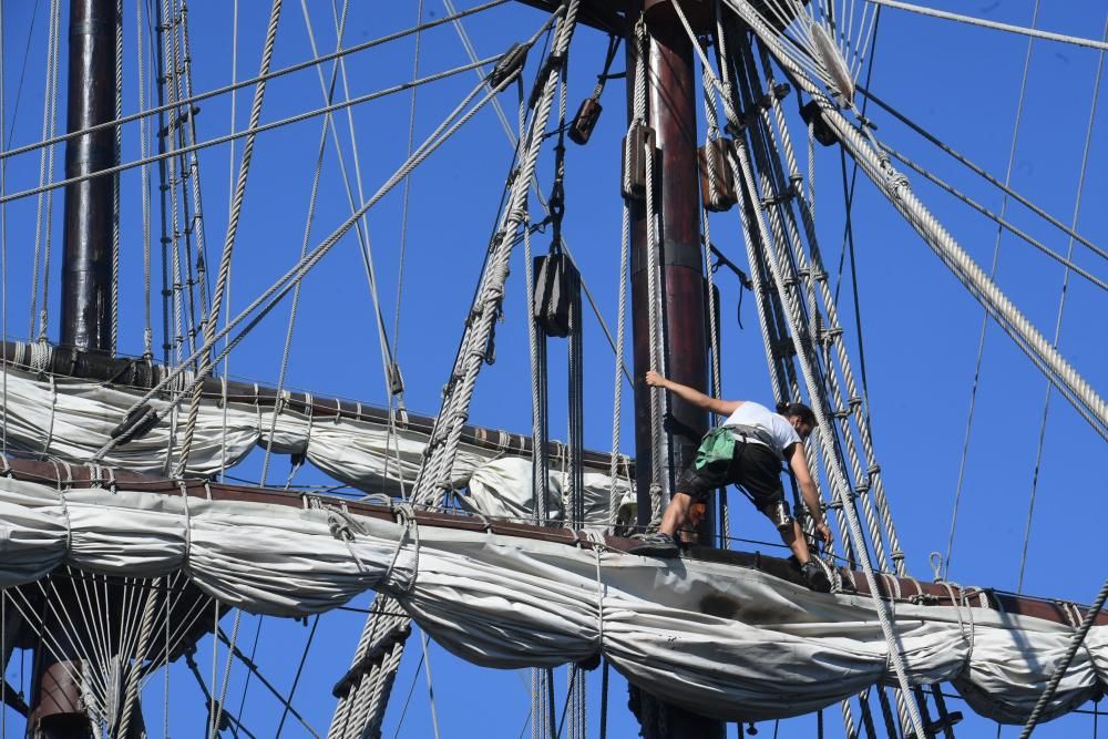 Réplicas de navíos históricos, en A Coruña