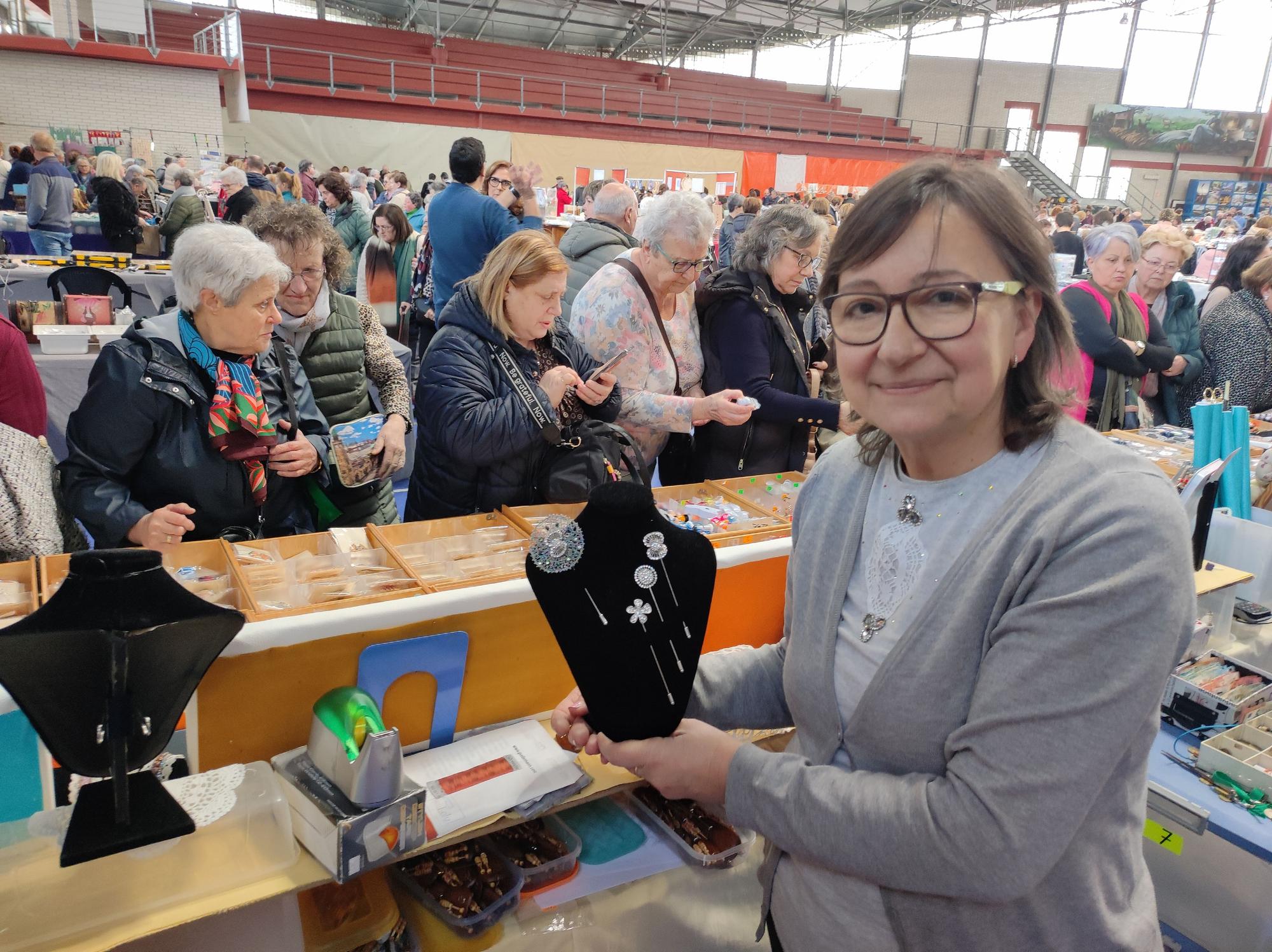 Loli Oreña, dueña de una mercería en Cantabria.