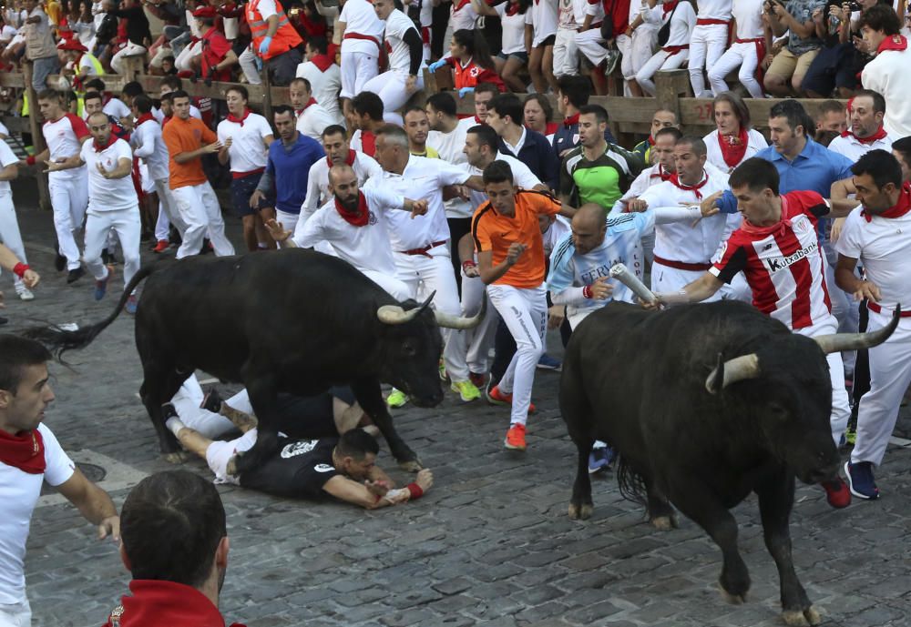 El corredor mallorquín fue alcanzado por el animal cuando estaba atravesando el tramo de Telefónica.