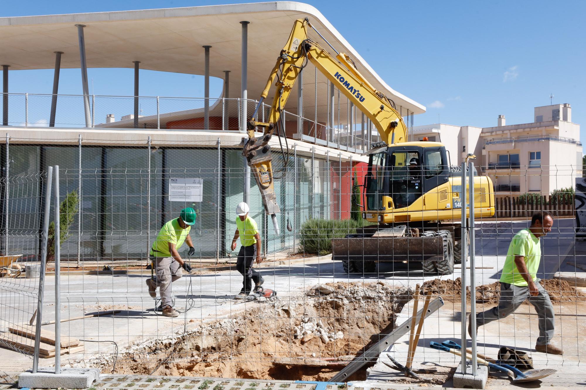 Trabajos en Caló de s'Oli el viernes 30 de septiembre