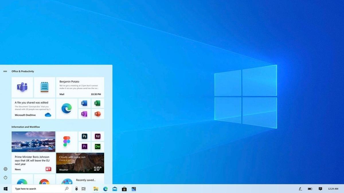 Un vistazo al nuevo menú de inicio de Windows 10