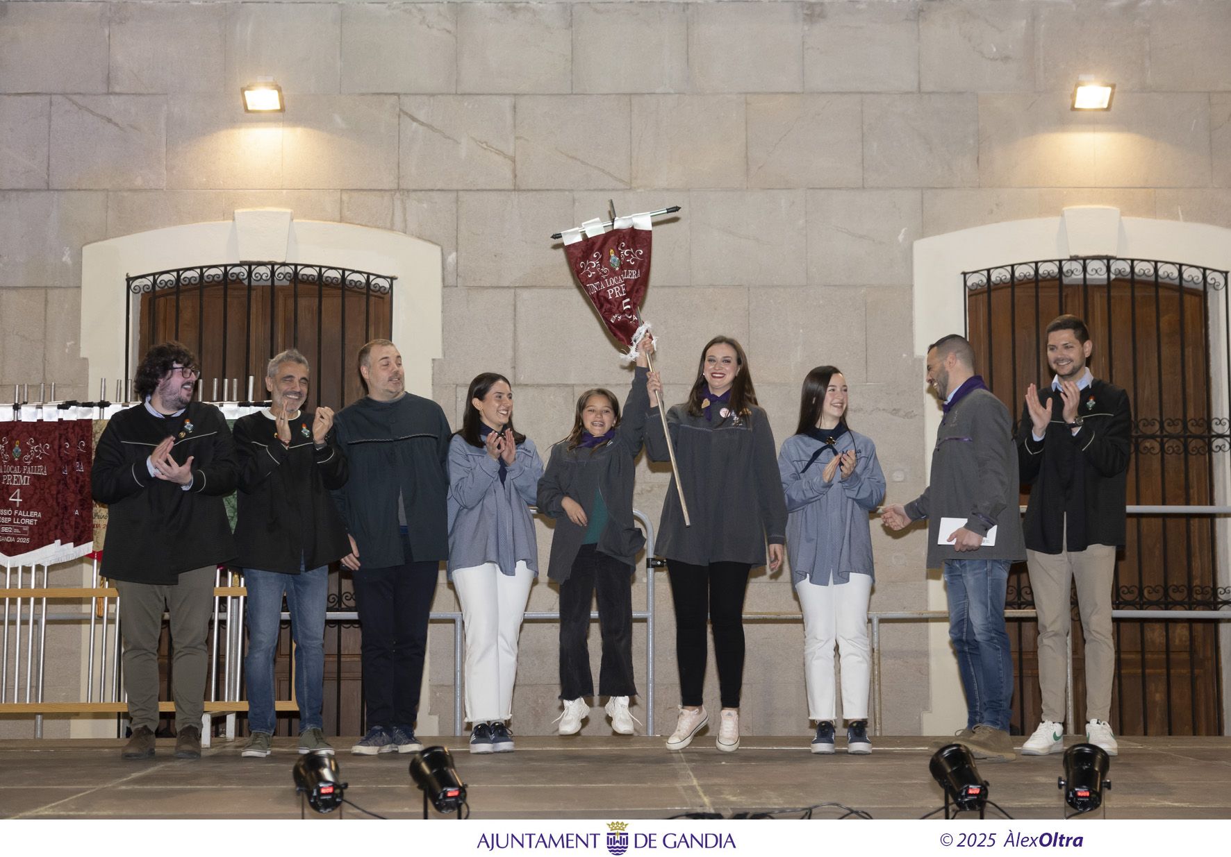 Entrega de premios en las Fallas de Gandia