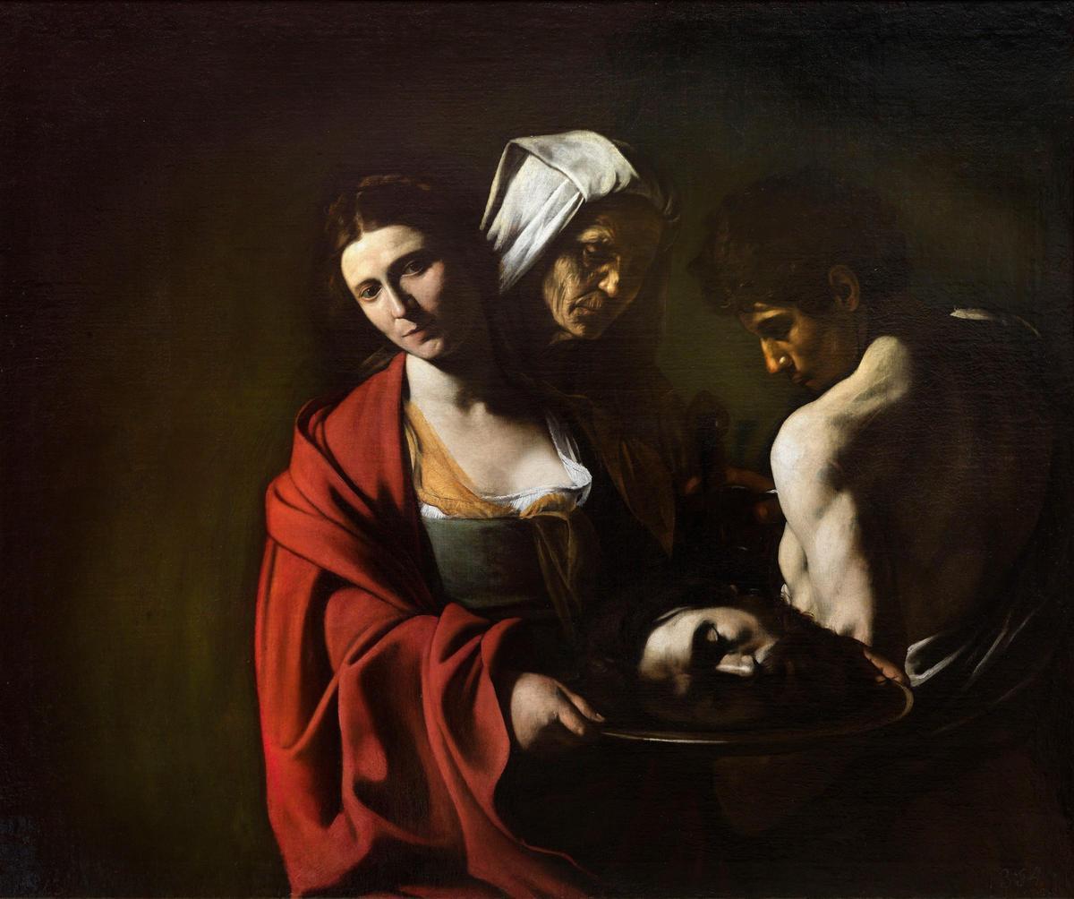 'Salomé con la cabeza del bautista' de Caravaggio.