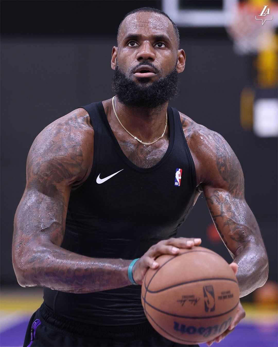 Lebron James preparando la nueva temporada con los Angeles Lakers