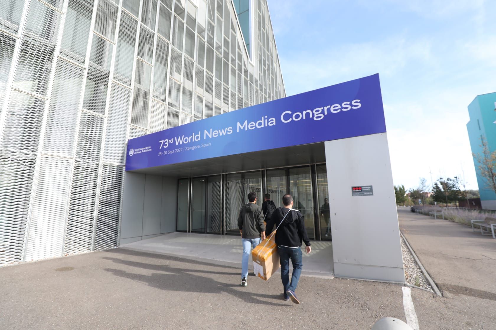 FOTOGALERÍA | Zaragoza se prepara para el Congreso Mundial de Medios de Comunicación 2022