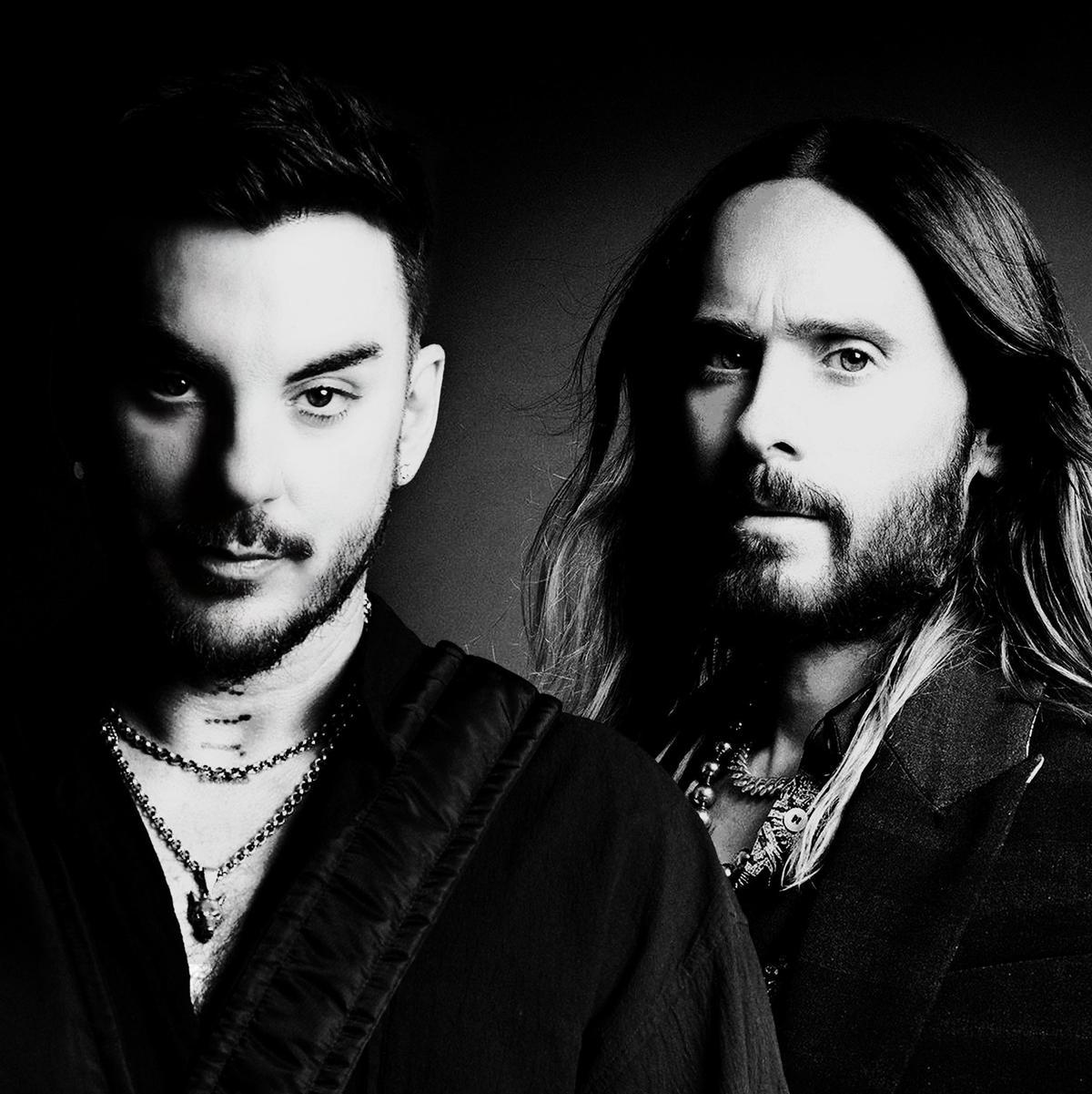 Shanon y Jared Leto, fundadores de la banda Thirty Seconds to Mars que actuarán en el Roig Arena de València en 2027.