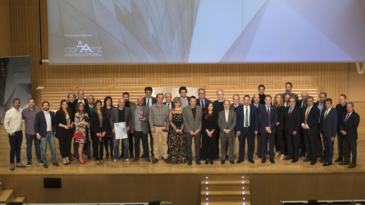 El Colegio Oficial de Aparejadores y Arquitectos Técnicos de Zaragoza promovió en 2019 la creación de la Gala de la Edificación Aragonesa.